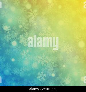 Christmas background snowflakes with lights vector illustration Stock Vector