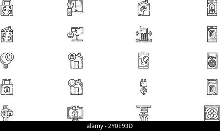 Home automotion icons High-Quality Vector Icons Collection with Editable Stroke. Ideal for Professional and Creative Projects. Stock Vector