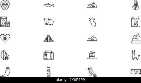 Peru icons High-Quality Vector Icons Collection with Editable Stroke ...