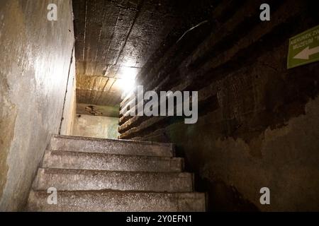 Ludwikowice Klodzkie, Poland - August 10th, 2024 - Underground tunnels at Nazi Germany Nobel AG dynamite factory Stock Photo