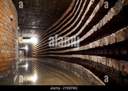 Ludwikowice Klodzkie, Poland - August 10th, 2024 - Underground tunnels at Nazi Germany Nobel AG dynamite factory Stock Photo