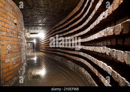 Ludwikowice Klodzkie, Poland - August 10th, 2024 - Underground tunnels at Nazi Germany Nobel AG dynamite factory Stock Photo