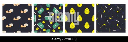 Seamless pattern with whisks and ladles Stock Vector