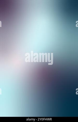 Captivating and dreamlike vertical background of purple, cyan, and deep blue. Ethereal, softly illuminated backdrop with mist and gradient effect. Esc Stock Vector