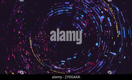 Abstract dynamic background. Glitch error effect. Vector illustration EPS10 Stock Vector