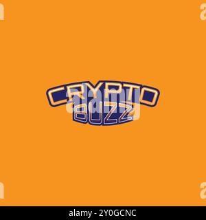 Crypto Buzz Art work Stock Vector