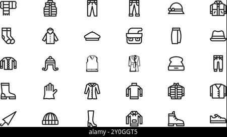 Autumn clothes and accesories icons High-Quality Vector Icons ...