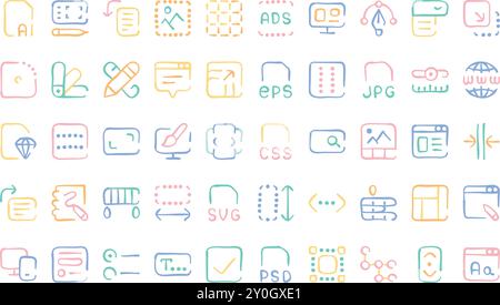 Web design icons High-Quality Vector Icons Collection with Editable Stroke. Ideal for Professional and Creative Projects. Stock Vector