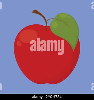 Fresh Apple icon vector. apple fruit vector. apple healthy fruit icon Stock Vector