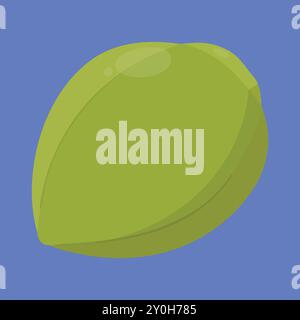 Coconut vector icon. Fresh Coconut fruit vector icon. coco icon Stock Vector