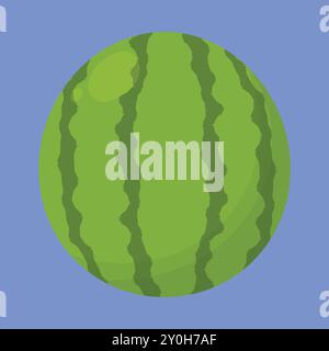 Watermelon vector icon. watermelon fruit icon. fresh summer watermelon vector Stock Vector