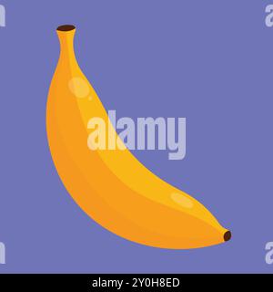 Fresh Banana fruit vector icon. summer banana icon. banana fruit vector Stock Vector