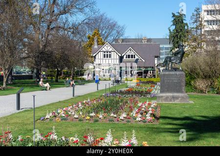 Curator's House Restaurant, Christchurch Botanical Gardens, Christchurch, Canterbury, New Zealand Stock Photo