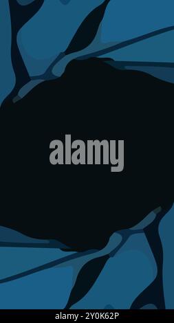 Aesthetic abstract blue background with text space. Suitable for poster and banner Stock Vector