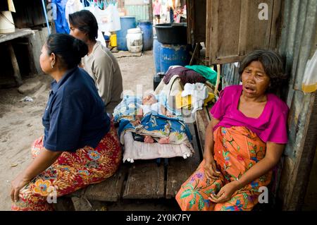 Sea Gypsies in Phuket Thailand Stock Photo