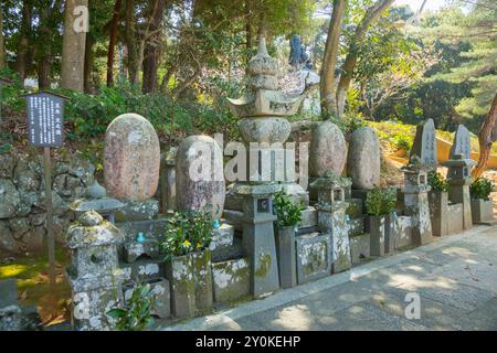 Tomb of Tamak Bunnoshin founder of Matsushita Sonjuku Stock Photo