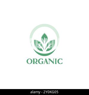 Organic Logo Vector. Nature Leaf Logo Stock Vector