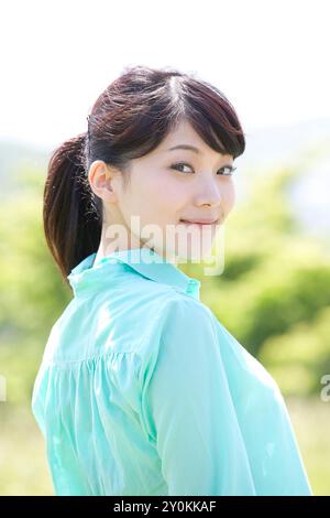 Woman in her twenties posing Stock Photo