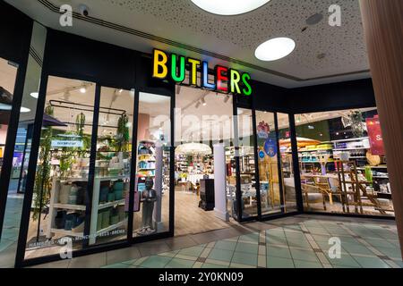 Shop front of Butlers in Mammut shopping center, Budapest, Hungary Stock Photo
