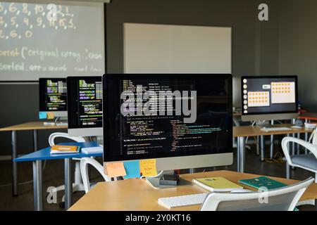 IT Class Background Image Stock Photo