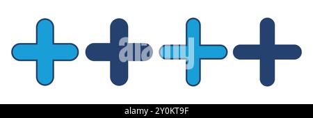 Plus Icon vector. Add plus icon Stock Vector