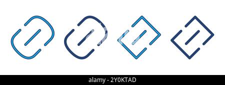 Link icon vector. Hyperlink chain symbol. Stock Vector