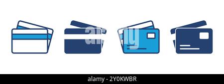 Credit card icon vector. Credit card payment icon vector Stock Vector