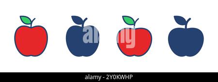 Apple icon vector. Apple vector icon. apple symbols for your web design. Stock Vector
