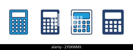Calculator icon vector. Accounting calculator icon. calculator vector Stock Vector