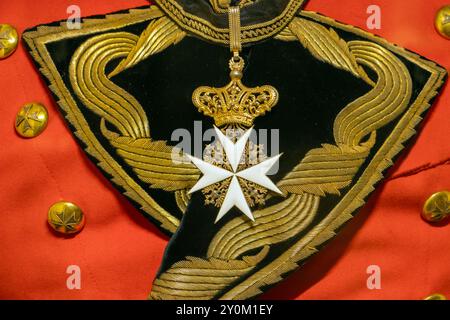 Uniform of sovereign military order of Malta, 19th century Stock Photo