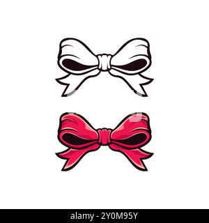 Ribbon Vector Illustration. Ribbon Gift Icon Stock Vector