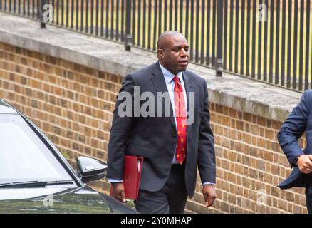 London, England, UK. 3rd Sep, 2024. Foreign Secretary DAVID LAMMY, arrives at cabinet meeting. (Credit Image: © Tayfun Salci/ZUMA Press Wire) EDITORIAL USAGE ONLY! Not for Commercial USAGE! Stock Photo