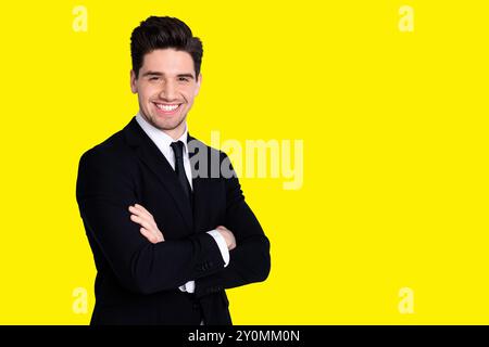 Portrait of independent lawyer ready for work project feel content glad ceo specialist successful leader leadership enjoy excited have fun wear modern Stock Photo