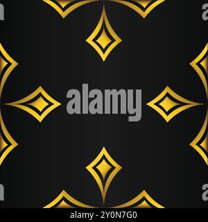 luxury golden geometry frame design Stock Vector