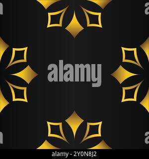 luxury golden geometry frame design Stock Vector