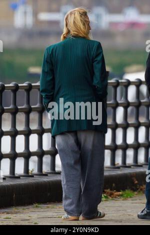Sophie Turner films scenes for Haven in East London Stock Photo - Alamy