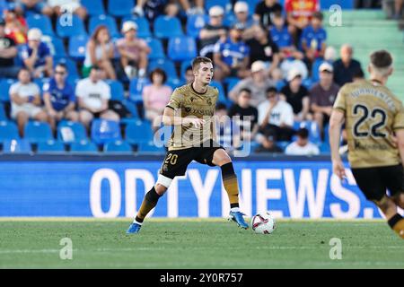 Getafe, Spain. 1st Sep, 2024. Jon Pacheco (Sociedad) Football/Soccer : Spanish 'LaLiga EA Sports' match between Getafe CF 0-0 Real Sociedad at the Estadio Coliseum Getafe in Getafe, Spain . Credit: Mutsu Kawamori/AFLO/Alamy Live News Stock Photo