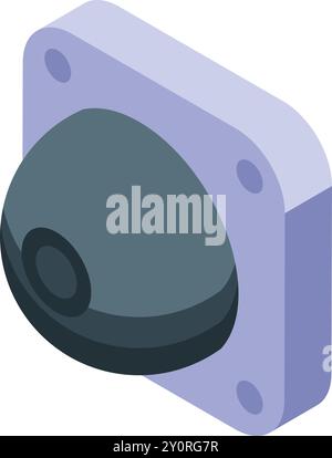Modern security system is recording video, cctv camera is providing safety at home or in office Stock Vector