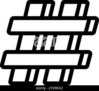 Bold hashtag icon is being displayed, representing social media trends and online engagement Stock Vector