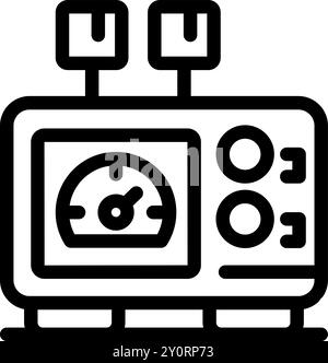 Seismograph is recording seismic waves from an earthquake Stock Vector