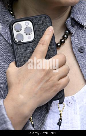 Woman with mobile phone Stock Photo