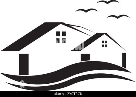 Real estate icon vector illustration symbol design Stock Vector