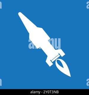 long-range missile icon vector illustration simple design Stock Vector