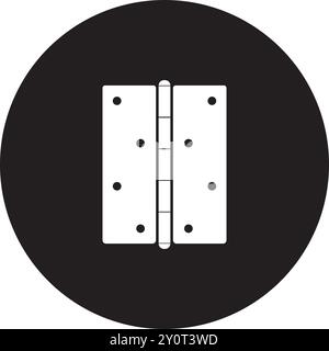 Door hinge icon design template. Trendy style Stock Vector