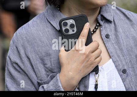 Woman with mobile phone Stock Photo