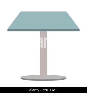 Blue Modern Desk Lamp Icon Stock Vector