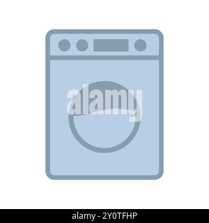 Front Load Washing Machine Icon Stock Vector