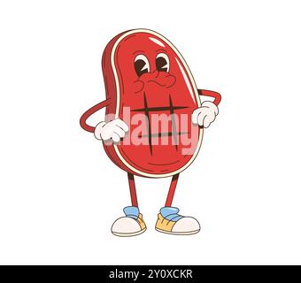 summer steak grill cartoon vector illustration Stock Vector Image & Art ...