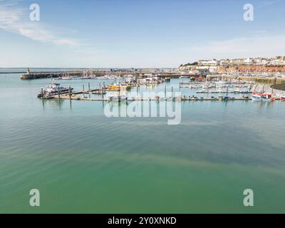 aerial view of Ramsgate harbour, Kent Stock Photo - Alamy