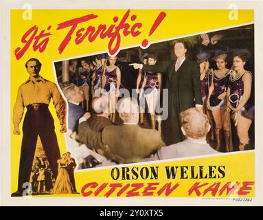 Lobby card for the 1941 film, Citizen Kane by Orson Welles Stock Photo